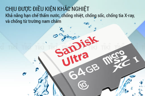 Thẻ Nhớ microSDXC SanDisk Ultra 64GB UHS-I - 80MB/s